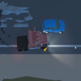 Truck and Police
